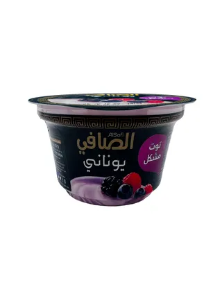 الصافي زبادي يوناني توت مشكل 150 جم