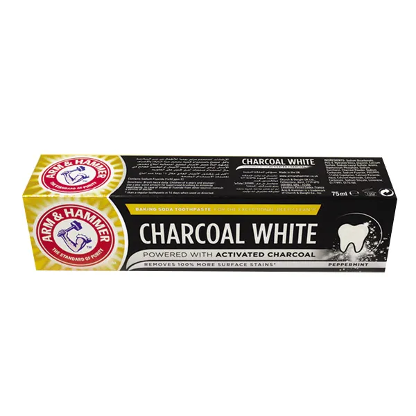 ARM & HAMMER CHARCOAL WHITE TOOTHPASTE 75ML