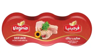 تونة فرجينيا أكيب بالزيت و الفلفل الحار 3 * 170 جرام