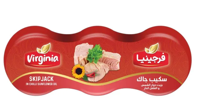 تونة فرجينيا أكيب بالزيت و الفلفل الحار 3 * 170 جرام