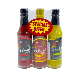 أمازون شطة متنوعة 3*90مل