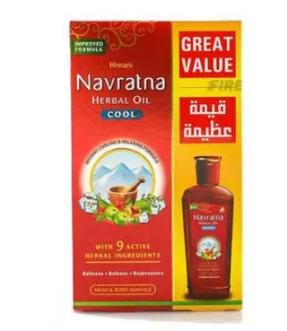 Navratna Refreshing Herbal Oil 300ml + 100ml Free
