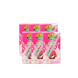 ندى حليب بالفراولة  6*125 مل