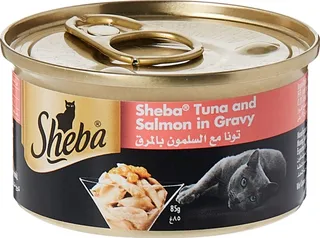 SHEBA TUNA & SALMON IN GRAVY 85GM