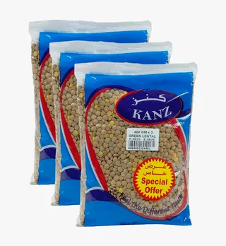 كنزعدس أخضر 3*400 جم