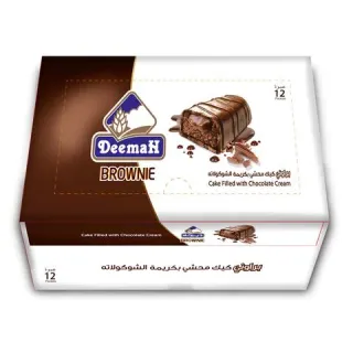 DEEMAH BROWNIE CHOCO FILLED CAKE 12 x  37GR
