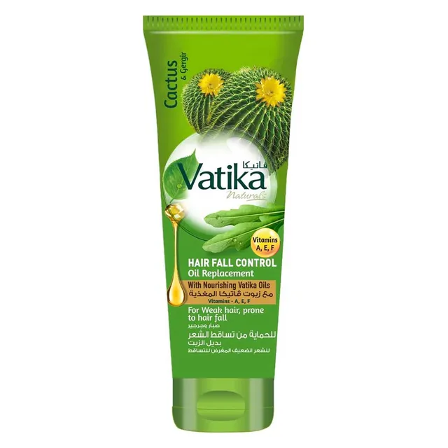 Vatika Naturals Hair Fall Control Oil Replacement 200 ml | Cactus, Garlic & Gergir | For Weak hair & prone to hair fall