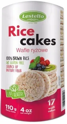 LESTELLO RICE CAKES WAFLE BROWN RICE 110GM