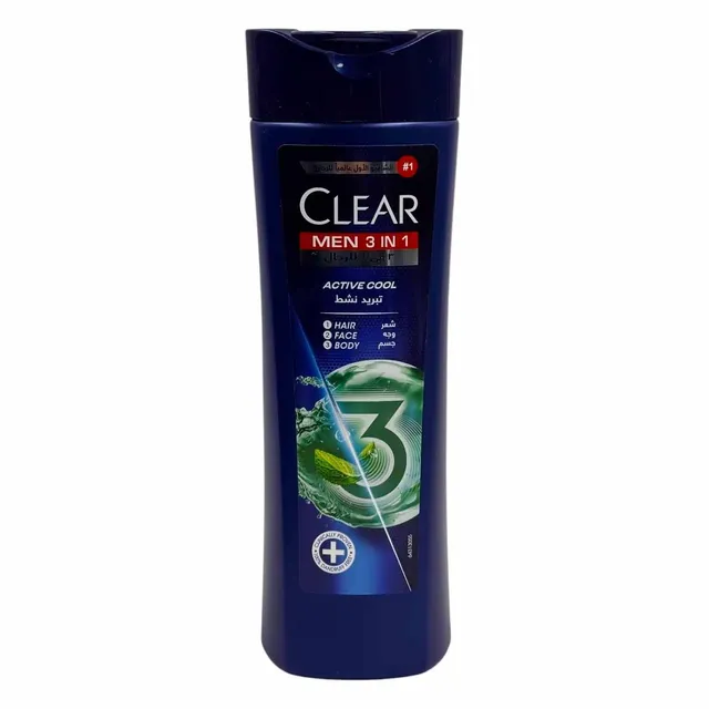 CLEAR SHAMPOO 3 IN 1 ACTIVE COOL 400ML
