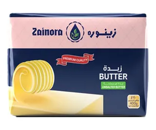 زَينورا زبدة غير مملحة 400 غرام