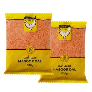 عدس احمر ابو طير 2×500 جرام