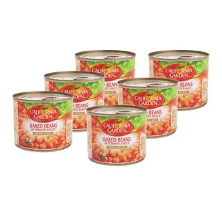 CALIFORNIA GARDEN BAKED BEANS SAUCE 6 X 220 GM