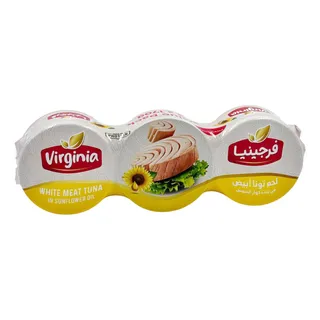 فرجينيا تونة بزيت دوار الشمس 3*170 جرام