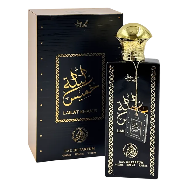 LHILAT KHAMIS BLACK perfume from al-fakhr 100 ml