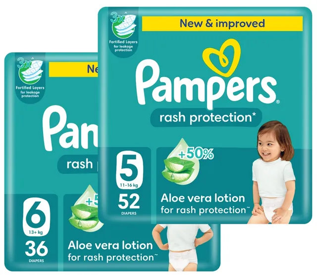 PAMPERS S5 MEGA PACK 52 DIAPERS