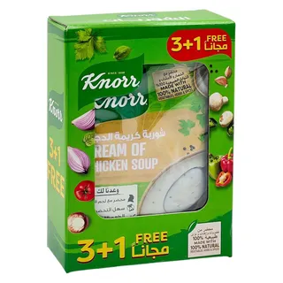 KNORR CREAM OF CHICKEN SOUP 3+1* 65GR