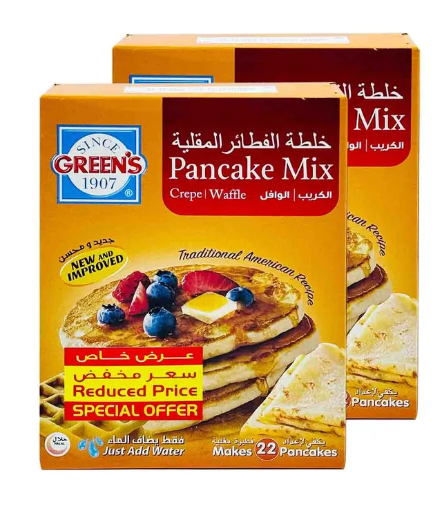 GREENS PANCAKE MIX 2X500 GR