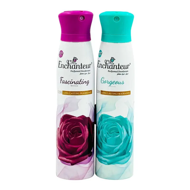 ENCHANTEUR PERFUMED DEODORANT ASSTD. 2X150ML