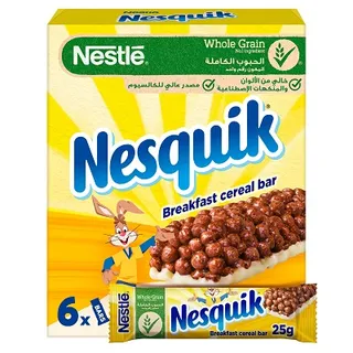 NESQUIK CEREAL BAR CALCIUM VITAMIN D 6 x 25GM