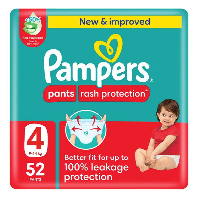 PAMPERS PANTS S4 52'S MEGA PACK