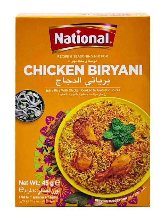 NATIONAL SPICE MIX CHICKEN BIRYANI 45GR
