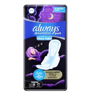 ALWAYS DREAMS PAD MAXI THICK WITH WINGS 20PADS