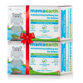 MAMAEARTH BABIES MOISTURISING BAR 75GM 1+1FREE