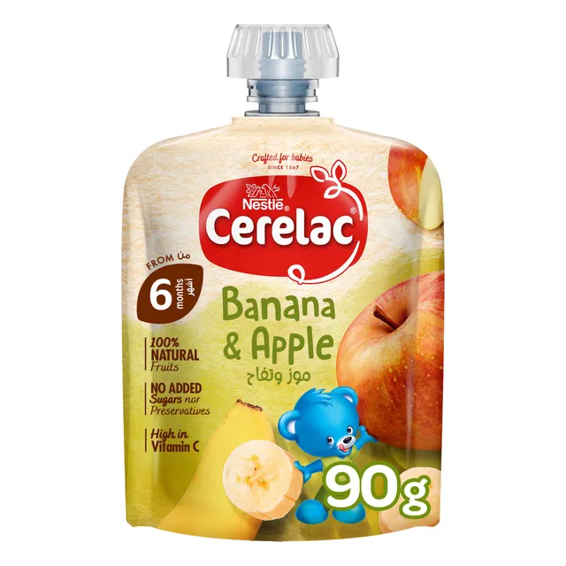 نستله سيريلاك هريس الفواكه والموز والتفاح 90 جم