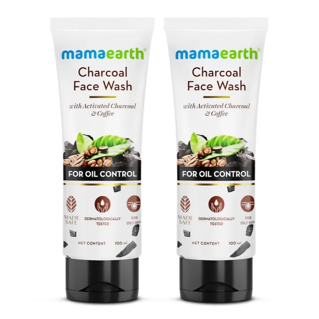 MAMAEARTH CHARCOAL FACE WASH 100ML 1+1FREE