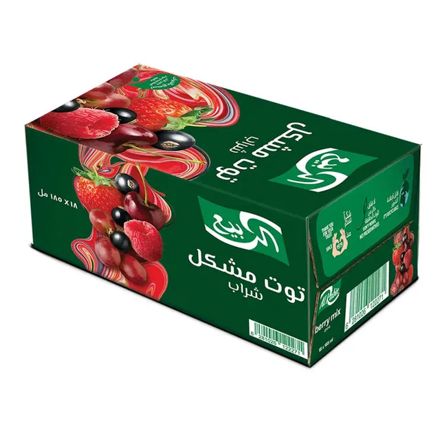 الربيع - عصيرالتوت مع الفواكه المشكلة 18* 185 مل كرتون