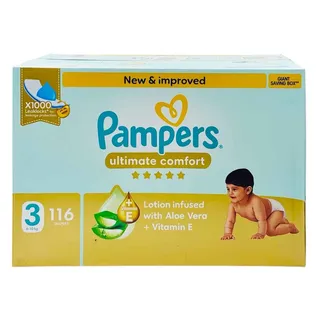 PAMPERS PREMIUM CARE BOX 116 PCS NO-3 OFFER PACK