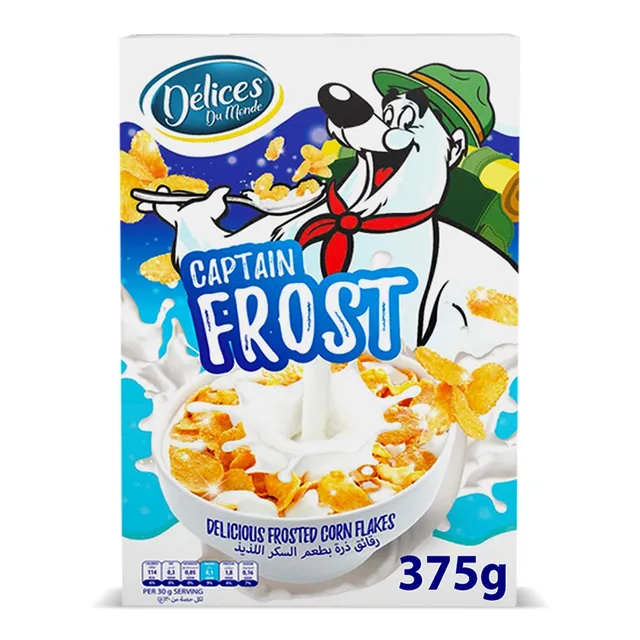 DELICES CAPTAIN FROST CORN FLAKES 375GM
