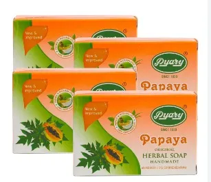 PYARY PAPAYA ORIGINAL HERBAL SOAP 4X75GM