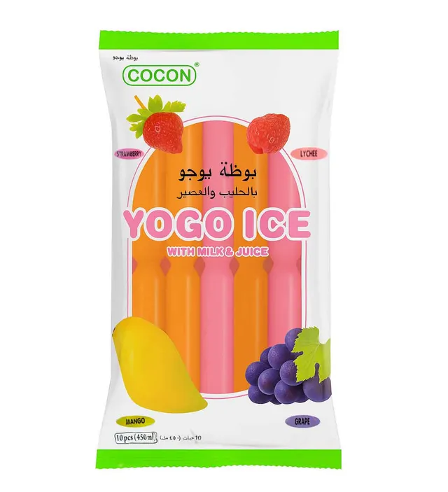 بوظة يوجو بالحليب و العصير 10*45 مل