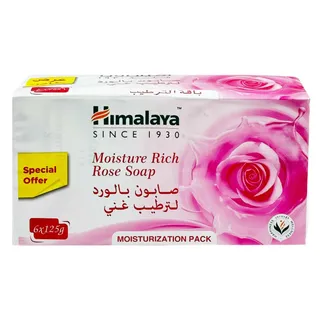 هيمالايا صابون غني بترطيب الورد 3+3*125 جرام