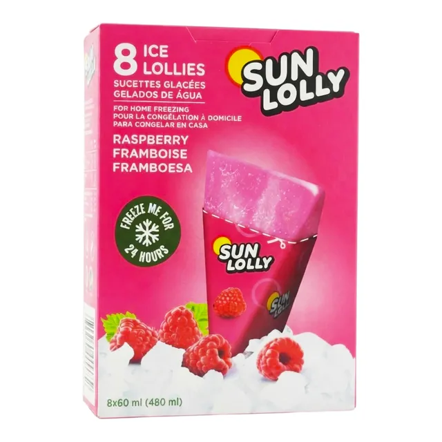 SUN LOLLY ICE RASPBERRY 8 x60ML