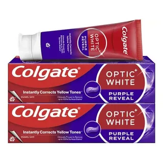 COLGATE T/PAST OPTIC WHITE PURPLE REVEAL 2X75ML