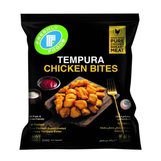 FRESHLY CHICKEN BITES TEMPURA 600GM