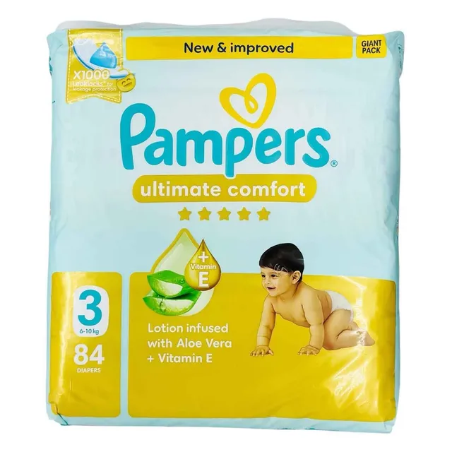PAMPERS ULTIMATE COMFORT S3 GIANT PACK 84 DIAPERS