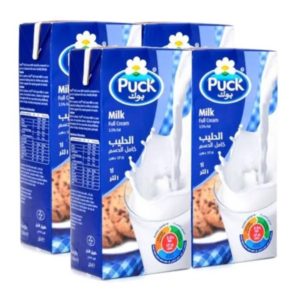 PUCK L/LIFE MILK FULLCREAM 4x1LTR