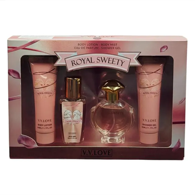 Womens perfume set with lotion