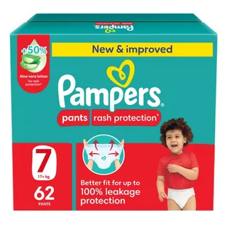 PAMPERS BABY DIAPERS NO.7 62 PCS