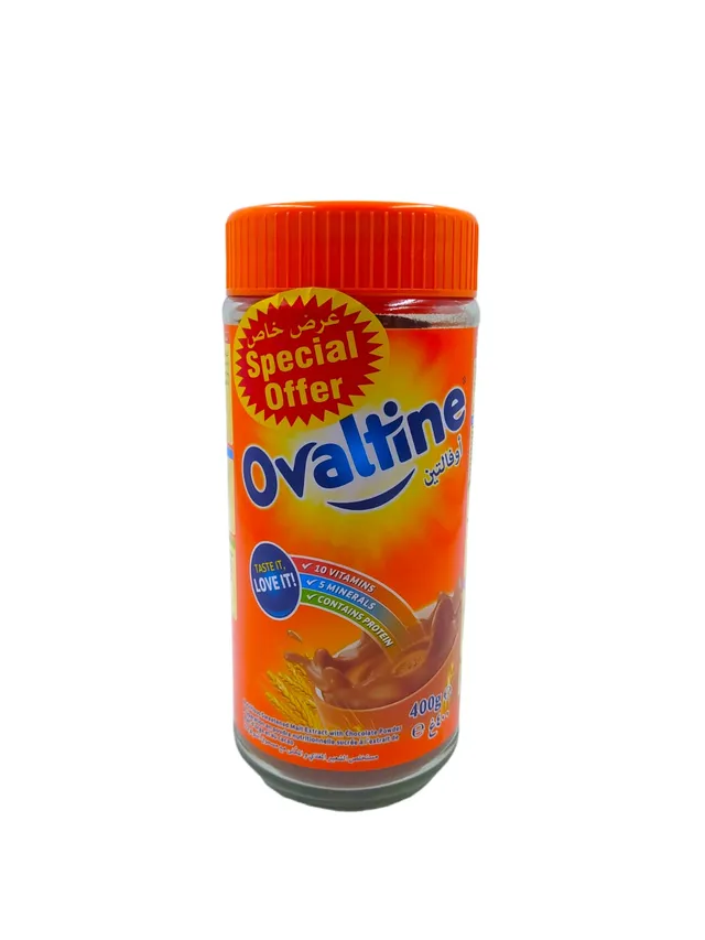 OVALTINE MILK MALT DRINK JAR 400 GR 15%OFF