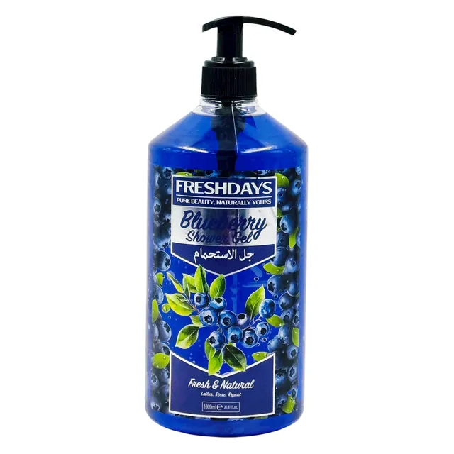 FRESH DAYS SHOWER GEL BLUEBERRY 1000ML