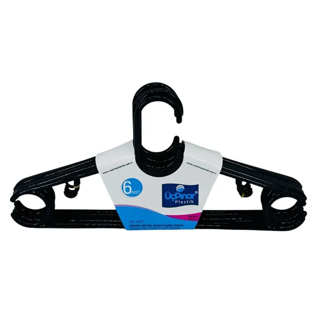 Plastic Clothes Hanger Set 6pcs