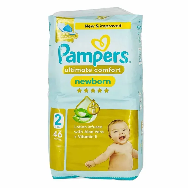 PAMPERS ULTIMATE COMFORT NEW BORN S2 46 DIAPERS