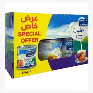 ALMARAI EVAPORATED MILK 6X170GM