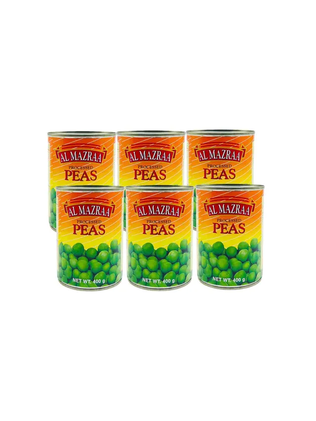 AL MAZRAA GREEN PEAS 5+1X400 GR