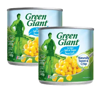 GREEN GIANT NIBLES S CORN NO SALT 2X340 GR