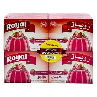 رويال جيلي بالفروالة 11+1 *85 جرام